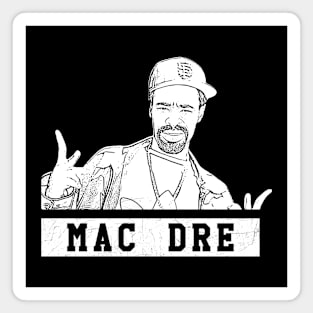 Mac dre // White retro Magnet